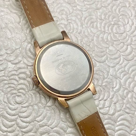 Gorgeous Rotary Mother of Pearl Dial Crystal Bezel Moon Phase Watch LS00164/41 - Picture 15 of 15